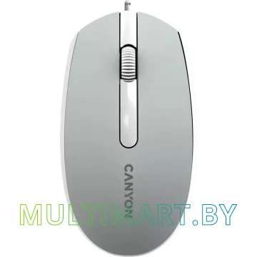 Мышь Canyon M-10 (серый/белый)